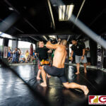 Kaleb Cruz defeats Frank "The Crank' Camacho via TKO to become the new World MMA Champion. (Photo by Michael Blas)