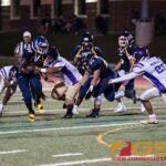 Guam High Panther's Jeylyn Dowdell attempts to run through the GW Geckos' defense. (Photo by Michael Blas)