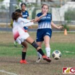 The Guam High Panthers and the St. John's Knights displayed high level defense in their 0-0 IIAAG Girls High School Soccer matchup late Tuesday afternoon on April 16, 2019. (Photo by Michael Blas)