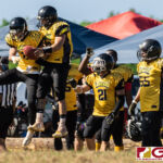 The Raiders and the Eagles faced off earlier this Saturday Afternoon in a rematch from last season's Guahan Varsity Football League Championship Game. (Photo by Michael Blas)