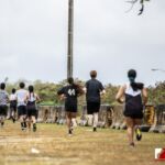 The Sanchez Sharks cross country team visited the Tiyan Titans in the 2nd week of the ISA cross country season. Photo by Bout It Productions