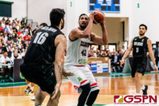 Guam's Tai Wesley loads up for a shot under the basket. New Zealand defeated Guam 113-94 in the FIBA Asia Cup 2021 Qualifiers match. (Photo by Michael Blas)