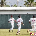 Team Guam host American Samoa for the Bronze Medal in the WBSC U18 Oceania Tournament (photo by Michael Ebio)
