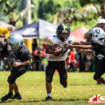 The Guahan Raiders and The Tamuning Steelers Metgots meet in the GNYFF playoffs on Oct. 20, 2019 at Eagles Field. (photo by Bout It Productions.)