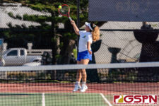The High School Girls Tennis Doubles finished quarterfinals play late Tuesday afternoon, March 3, 2020, at Tamuning courts. (Photo by Michael Blas)