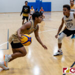 Westbrook Concepcion drives in for a shot at the basket in the Guam Youth Leadership Cup. (Photo by Michael Blas)