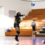The Tiyan High Titans JV Team head down south to the Southern High Dolphins JV Team territory to compete in the ISA Girls Volleyball matchup. Photo by Bout It Productions.