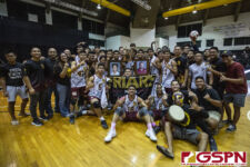 The FD Friars defeated the Harvest Eagles in straight sets to win the 2019 IIAAG Boys High School Volleyball Championship. (photo by Bout It Productions)