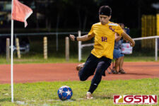 The Guam High Panthers defeated the GW Geckos 3-1 Tuesday evening to pick up their win of the IIAAG Boys High School Soccer season. (Photo by Michael Blas)