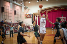 The FD Friars defeated the JFK Islanders to advance to the ISA Boys Basketball Finals Wednesday evening. (photo by Raine Delos Reyes)