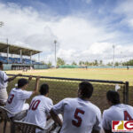 Team Guam host American Samoa for the Bronze Medal in the WBSC U18 Oceania Tournament (photo by Michael Ebio)