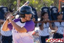 The GW Geckos knocked the Academy Cougars down to the losers bracket with a 17-3 win in ISA Girls Softball League Playoffs. (Photo by Michael Blas)
