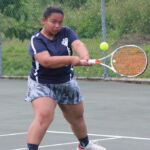 Mika Alcantara pulls away taking the final two sets for the 8-6 win over Ayuka Lin. (photo by Robert Balajadia)