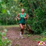 JFK Islander Janda Han enters the jungle portion of the JFK trail. (Photo by Michael Blas)(Photo by Michael Blas)