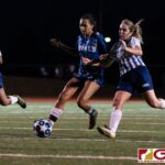 ND Royals Brianne Leon Guerrero chases the lead pass while Guam High defender looks to clear. (Photo by Michael Blas)