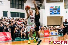 Guam's Jericho Cruz soars in for a layup on a fast break as New Zealand's Dion Prewster contests. New Zealand defeated Guam 113-94 in the FIBA Asia Cup 2021 Qualifiers match. (Photo by Michael Blas)
