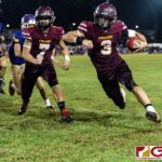 FD Friars Kein Artero powers his way into the end zone for his second touchdown of the game. Artero finished with five touchdowns. (Photo by Michael Blas)