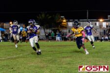GW Gecko CB Kaimana Indalecio mantains control of the ball for an interception. (Photo by Michael Blas)