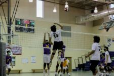 The Okkodo Bulldogs defeated the GW Geckos in four sets to advance to the ISA Boys Volleyball Championship Game next week! (photo by Omar Nobuo)