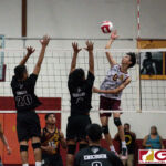 FD Friars Jeremiah Nguyen on an attempt to score while Titans Jericho Snaer and Richard Santos contests. (Photo by Michael Blas)