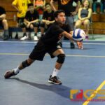 Untalan Wildcats Noel Ericsson bumps the ball after a serve from the Jose Rios Voyagers. (Photo by Michael Blas)