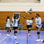The Tiyan High Titans JV Team head down south to the Southern High Dolphins JV Team territory to compete in the ISA Girls Volleyball matchup. Photo by Bout It Productions.