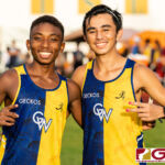GW Geckos Terrance Johnson and Paul Mansfield finished top two in the IIAAG Cross Country All Island Championship. (Photo by Michael Blas)