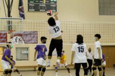The Okkodo Bulldogs defeated the GW Geckos in four sets to advance to the ISA Boys Volleyball Championship Game next week! (photo by Omar Nobuo)