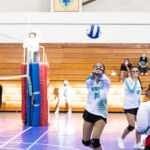 The Tiyan High Titans JV Team head down south to the Southern High Dolphins JV Team territory to compete in the ISA Girls Volleyball matchup. Photo by Bout It Productions.