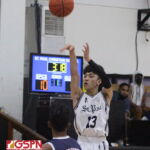 Jacob Miranda had the jumper working all night, scoring 10 of his 16 points on pull-up shots. (photo by Robert Balajadia)