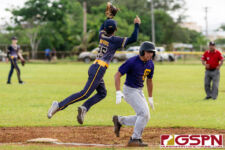 The GW Geckos defeated the Guam High Panthers 21-0 in Wednesday's IIAAG High School Baseball matchup. (Photo by Michael Blas)