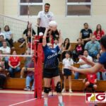 AOLG Cougars Cassidy Tobiason sets the ball for her teammates to capitalize. (Photo by Michael Blas)