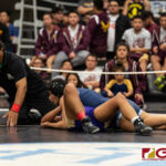 Academy Cougars Andrea Salas defeated GW Geckos Kitana Neal to get gold in the 127 pound division. (Photo by Michael Blas)