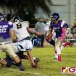 George Washington Geckos Enrique Macias gains huge yardage from the kick off. (Photo by Michael Blas)
