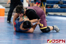 FD Friar Kyle Ada earned a technical victory after an injury suffered by Okkodo in the first minute of the opening round. (Photo by Michael Blas)