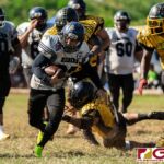 The Raiders and the Eagles faced off earlier this Saturday Afternoon in a rematch from last season's Guahan Varsity Football League Championship Game. (Photo by Michael Blas)