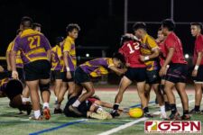 The FD Friars defeat the GW Geckos 35-5 in a Rugby Championship rematch Wednesday evening at Guam High School. (Photo by Michael Blas)