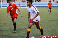 The St. John's Knights are crowned 2021 IIAAG Boys Soccer Champions after defeating the FD Friars 2-1 Monday evening at GFA. (Photo by Robert Balajadia)
