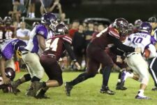 The FD Friars and GW Geckos put on a defense show in the Championship game with FD getting the slight edge with the only touchdown of the night. (photo courtesy of Joseph Cruz)