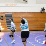 The Tiyan High Titans JV Team head down south to the Southern High Dolphins JV Team territory to compete in the ISA Girls Volleyball matchup. Photo by Bout It Productions.