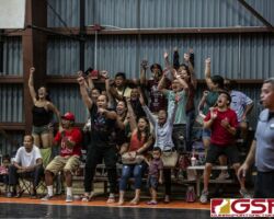 The fans go wild with the game closing in to the last seconds of the game. (photo by Bout It Productions)