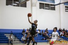 ND Royals JV Joshua Meno takes it to the rim after hustling down court. ( Photo by Bout It Productions )