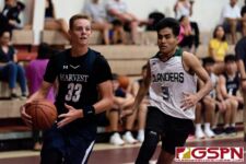The JFK Islanders made a 4th quarter comeback to defeat the Harvest Eagles 58-51 to remain undefeated in the 2020 GSPN Preseason Boys Basketball Tournament presented by Guam Army National Guard. (Photo by Michael Blas)