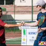 Mason Caldwell and Jack Son faced off against Camden Camacho and Jake Delaney in a 2019 ITF World Tennis Tour Doubles match held at Hilton Guam Resort and Spa Tennis Courts. (Photo by Michael Blas)