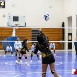 The Tiyan High Titans JV Team head down south to the Southern High Dolphins JV Team territory to compete in the ISA Girls Volleyball matchup. Photo by Bout It Productions.