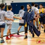 FD Friars and Guam High Panthers shake hands at the end of their 2018 IIAAG High School Wrestling Meet. (Photo by Michael Blas)