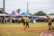 The Guam Eagles and The Hals Angels Matuas hit the gridiron on Oct. 27, 2019 for a chance to get to the championship game. (photo by Bout It Productions.)