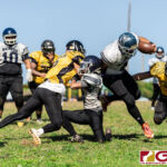 The Raiders and the Eagles faced off earlier this Saturday Afternoon in a rematch from last season's Guahan Varsity Football League Championship Game. (Photo by Michael Blas)