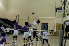 The Okkodo Bulldogs defeated the GW Geckos in four sets to advance to the ISA Boys Volleyball Championship Game next week! (photo by Omar Nobuo)