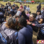 The Island Stunnerz celebrate Budweiser Style after finishing the season in 2nd Place. (photo by Bout It Productions)